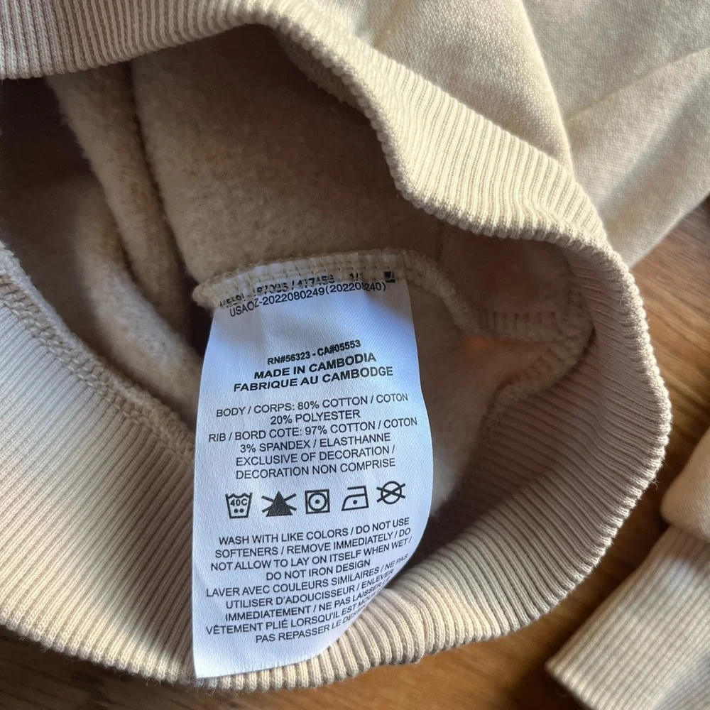 Nike Club Fleece Toddler/Kids Hoodie Sweatshirt Tan Embroidered Nike Size XS